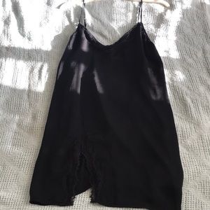 Black slip dress